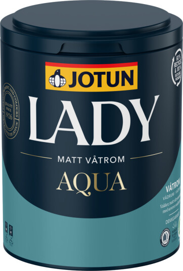 Jotun Våtromsmaling Lady Aqua Matt Hvit Base 0.68l Jotun Våtromsmaling Lady Aqua Matt Hvit Base 0.68l