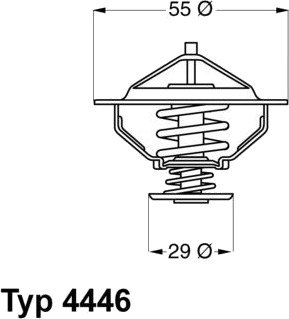 Termostat, kjølemiddel WAHLER 4446.83D