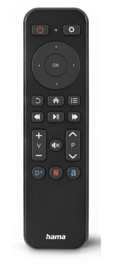 Hama Fernbedienung, F. Tv + Button Netflix, Prime Video, Disney+, Programmierbar (00221050)