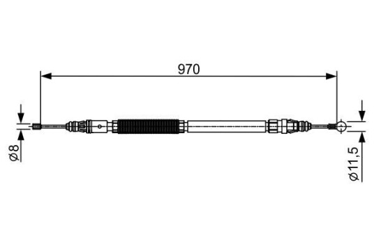 Bosch Tautrekk parkeringsbrems BOSCH 1 987 482 429