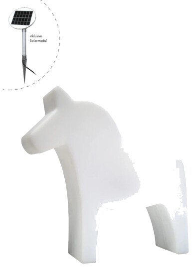 8 Seasons Dala Solcellelampe 43 cm Hest