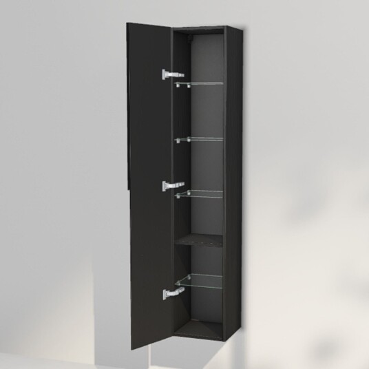 INR Iconic Nordic Rooms Grip 30/30 Høyskap Black oak / 30cm Venstre Hengslet INR Iconic Nordic Rooms Grip 30/30 Høyskap Black oak / 30cm Venstre Hengslet