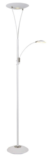 LEA LED Gulvlampe – Hvit/Stål