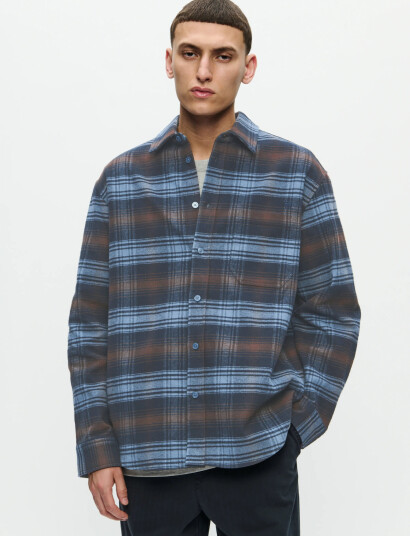 WOOD WOOD Wwcooper Shirt 25236 - Blue - S