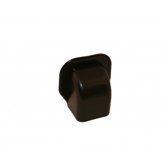 VEGGTERMINAL TIL KANAL 80X60MM SORT