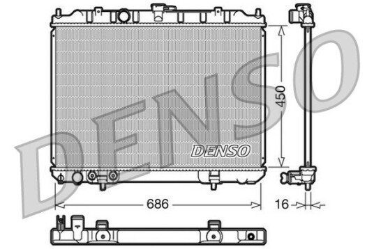 Radiator DENSO DRM46005 Radiator DENSO DRM46005