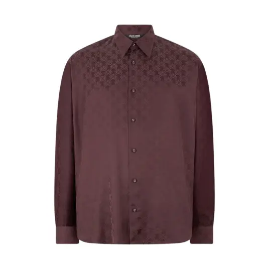 Roberto Cavalli Herre Skjorter Lilla L, Roberto Cavalli Herre Skjorter Lilla L,