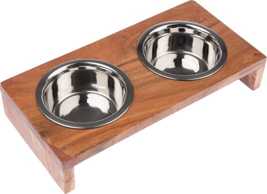 Modern Living Dobbelskål Av Tre Nellore 2 X 400 ml Ø 13 cm
