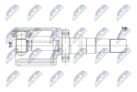 Nty Drivknute drivaksel NTY NPW ME 169