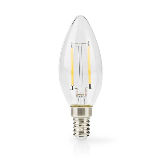 Nedis LED lyspære E14 Lyshvit 2.2 W 470 lm 2700 K Varm Hvit Retro Style 1 stk. Klart