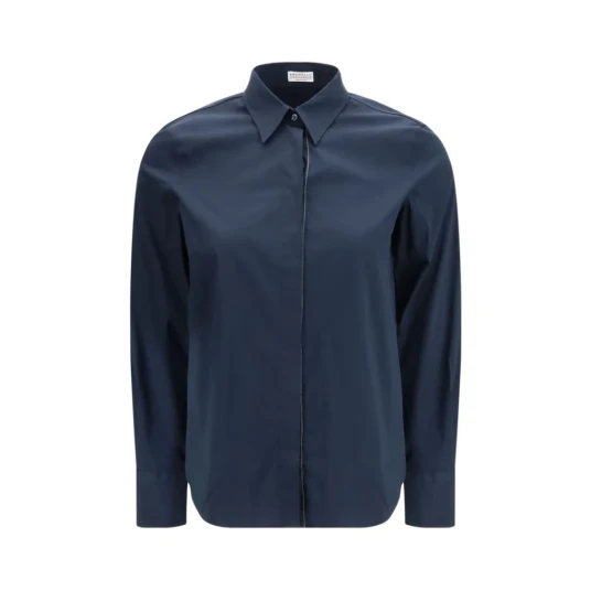 Brunello Cucinelli Dame Bluser & Skjorter Blå L,