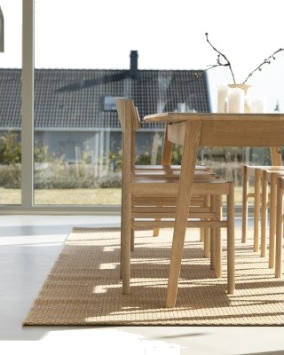 Kilands Pampa beige flatvevd teppe