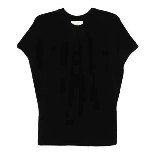 Lisa Yang, Dame, Strikkevarer, Svart, S,