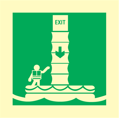Jo Safety Evacuation chute IMO symbols 103083 Jo Safety Evacuation chute IMO symbols 103083