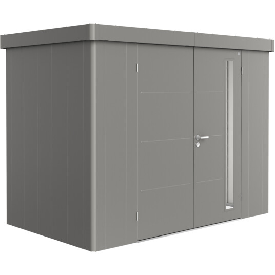 BIOHORT REDSKAPSBOD NEO 1C DOBBELDØR KVARTSGRÅ METALLIC BIOHORT REDSKAPSBOD NEO 1C DOBBELDØR KVARTSGRÅ METALLIC