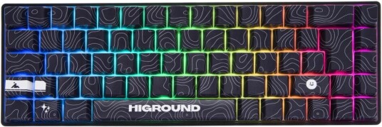 Higround Blackice Base 65 Hotswap Gaming Tastatur - Iso Uk [White Flame]