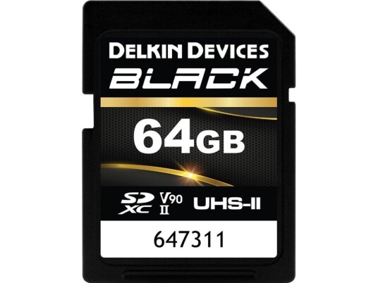 Delkin Sdxc Black Rugged Uhs-Ii V90 U3 C10 R300/W250 64Gb 64Gb Sdxc Uhs-Ii Memory Card