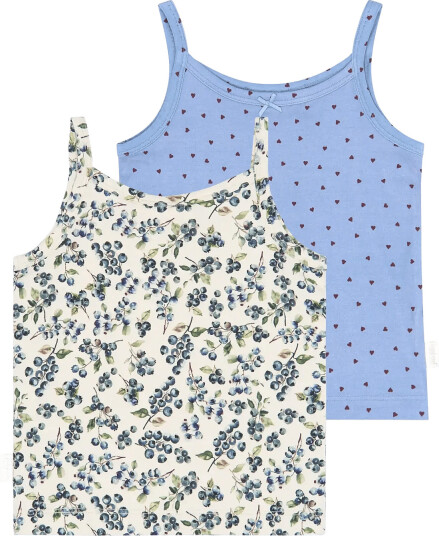 Petit Piao Ppstar Girls Undershirt 2 Pack Cream 104