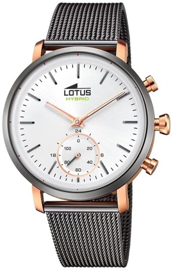 Lotus Herreklokke 18805/1 Connected Hvit/Stål Ø43 mm