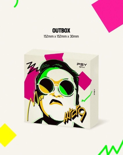 Psy  9th (Incl. 72pg Photobook, PopUp Card, Post It + Bandaid)  CD