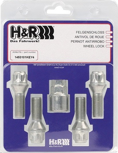 H&R 1453101KEY4 Låsbare hjulbolter