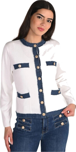 Frank Lyman Dame Strikkevarer Hvit XL,