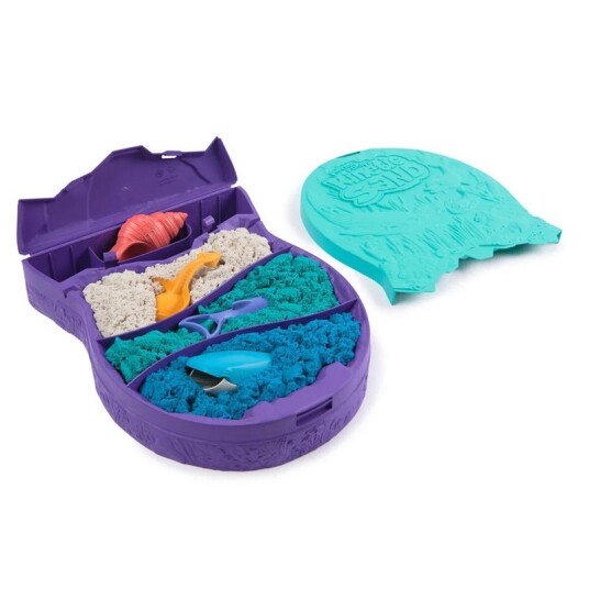 Kinetic Sand Deep Sea Dive lekesett med magisk sand og tilbehør Kinetic Sand Deep Sea Dive lekesett med magisk sand og tilbehør
