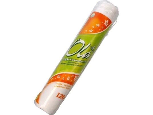 OLA Cotton cosmetic pads 1op. 120pcs OLA Cotton cosmetic pads 1op. 120pcs