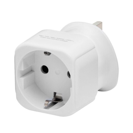 Luxorparts Jordet reiseadapter Storbritannia Luxorparts Jordet reiseadapter Storbritannia