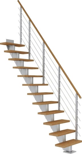 Dolle Frankfurt Rett Trapp Pearl Grey -design-oljet Eik-65-13 - Loddrett Høyde 259 301 Cm Dolle Frankfurt Rett Trapp Pearl Grey -design-oljet Eik-65-13 - Loddrett Høyde 259 301 Cm