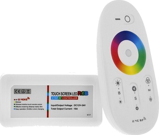 RGB controller med fjernkontroll RF trådløs 12V 216W 24V 432W RGB controller med fjernkontroll RF trådløs 12V 216W 24V 432W