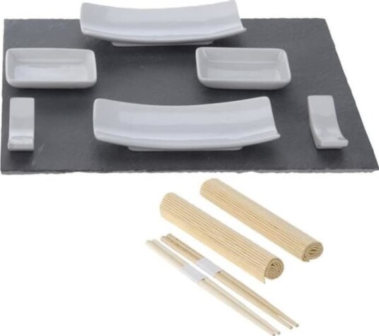 Utmerket husholdningsutstyr for servering av snacks og universelle SUSHI forretter