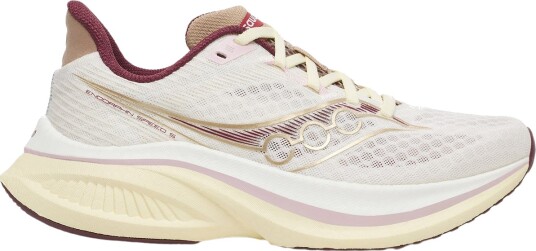 Saucony Women"s Endorphin Speed 5 Ivory/maroon 39 Saucony Women"s Endorphin Speed 5 Ivory/maroon 39