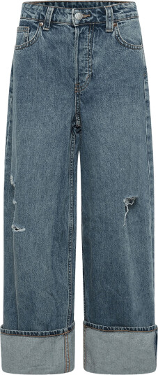 Monki Peggy Low Rise Loose Baggy Jeans Blue 23 x 32