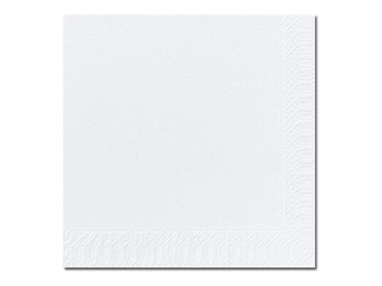 Duni Serviett Størrelse 33 X 33 Cm Avhendbar Hvit En Pakke 125