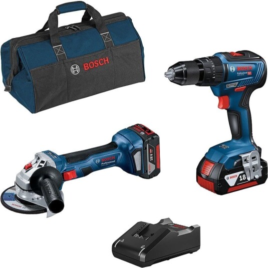 Bosch Kombisett 18 v Gsb+Gws 2Xgba 18 v 4.0 ah