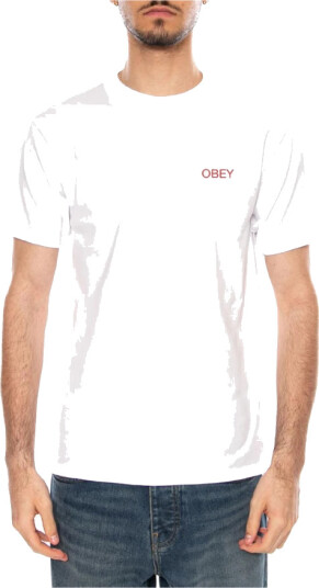 Obey Herre Topper Hvit M, Obey Herre Topper Hvit M,