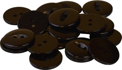 Infinity Hearts Infinity Hearts Knapper Akryl Svart 19Mm 20 Stk