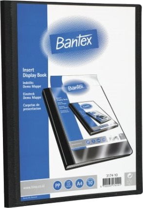 Bantex Demonstrasjonsmappe Med Innstikk 10 Lommer Sort Bantex Demonstrasjonsmappe Med Innstikk 10 Lommer Sort