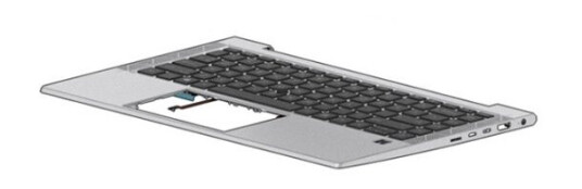 Hp - Erstatningstastatur For Bærbar Pc - Bakbelysning - Storbritannia - Med Toppdeksel - For Elitebook 840 G7, 840 G8, 845 G7, 845 G8  Zbook Firefly 14 G7, 14 G8