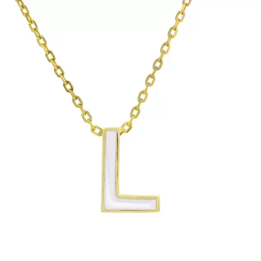 Pan Jewelry, Smykke i forgylt 925 sølv bokstav L