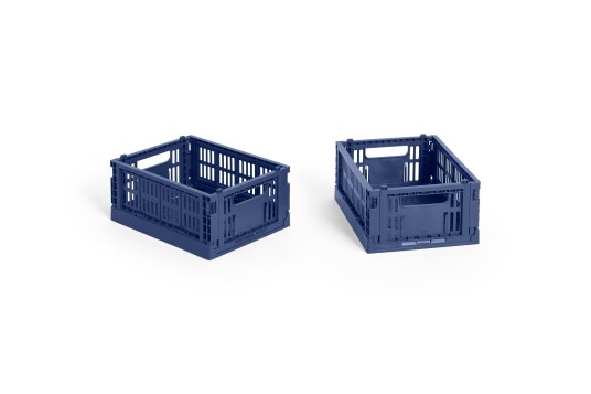 Hay Colour Crate Mini Oppbevaring 2 pk Dark Blue