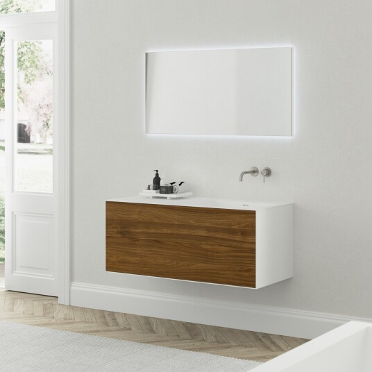 Copenhagen Chic 120R MKII isbrehvit Corian® med amerikansk valnøtt