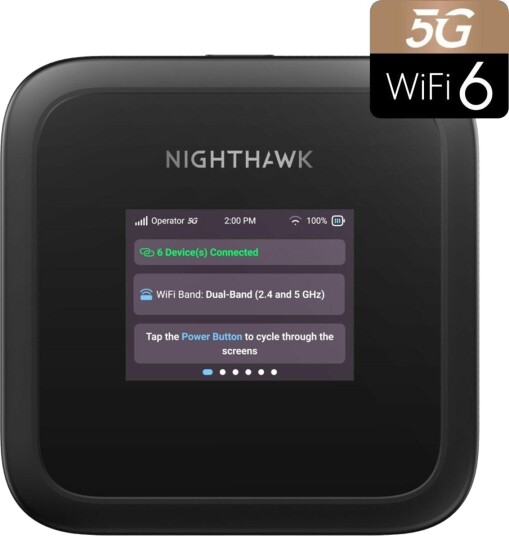 Netgear Nighthawk M3 5G Bærbar Router med Wi-Fi 6 og Dobbelbånd Netgear Nighthawk M3 5G Bærbar Router med Wi-Fi 6 og Dobbelbånd
