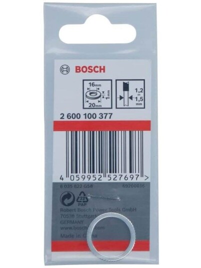 Bosch Reduction Ring for Circular Saw Blades 20 x 16 x 1 mm