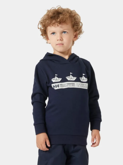 Helly Hansen Kids" HH Graphic Hoodie Blå 122 Helly Hansen Kids" HH Graphic Hoodie Blå 122