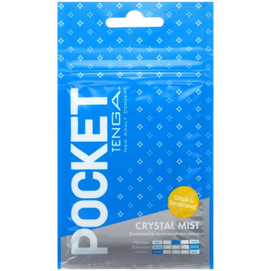 Tenga Pocket Crystal Mist Masturbator      - Hvit