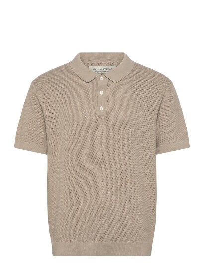 Casual Friday Cfisaksson Ss Polo Knit Brown M