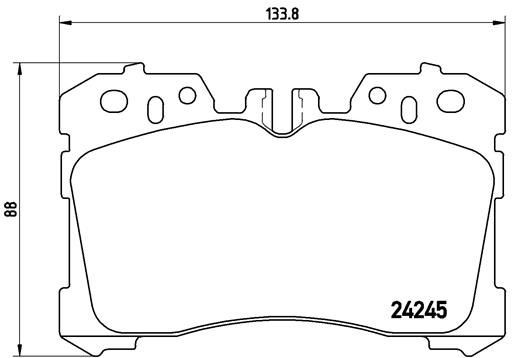 Bremseklosser BREMBO P 83 075