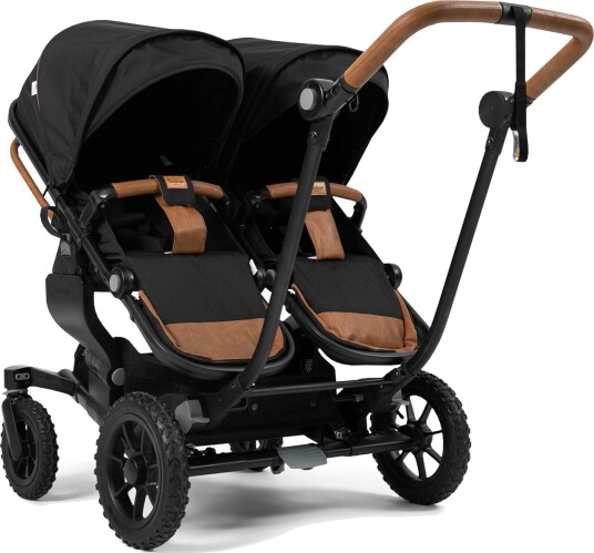 Emmaljunga Tvillingvogn NXT Twin Black AIR Inkl. Sittedeler Outdoor Black